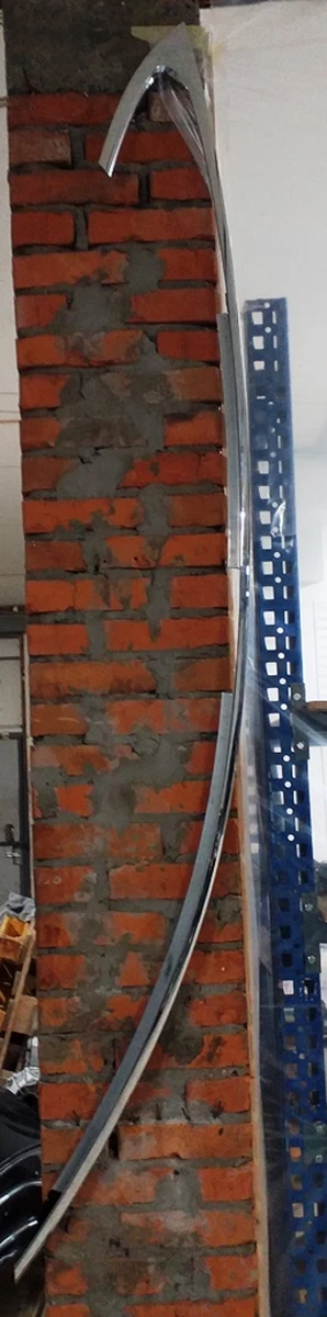 2 Молдинг кузова боковой правый хромированный пластик в сборе Tesla model S REST 1079448-00-D