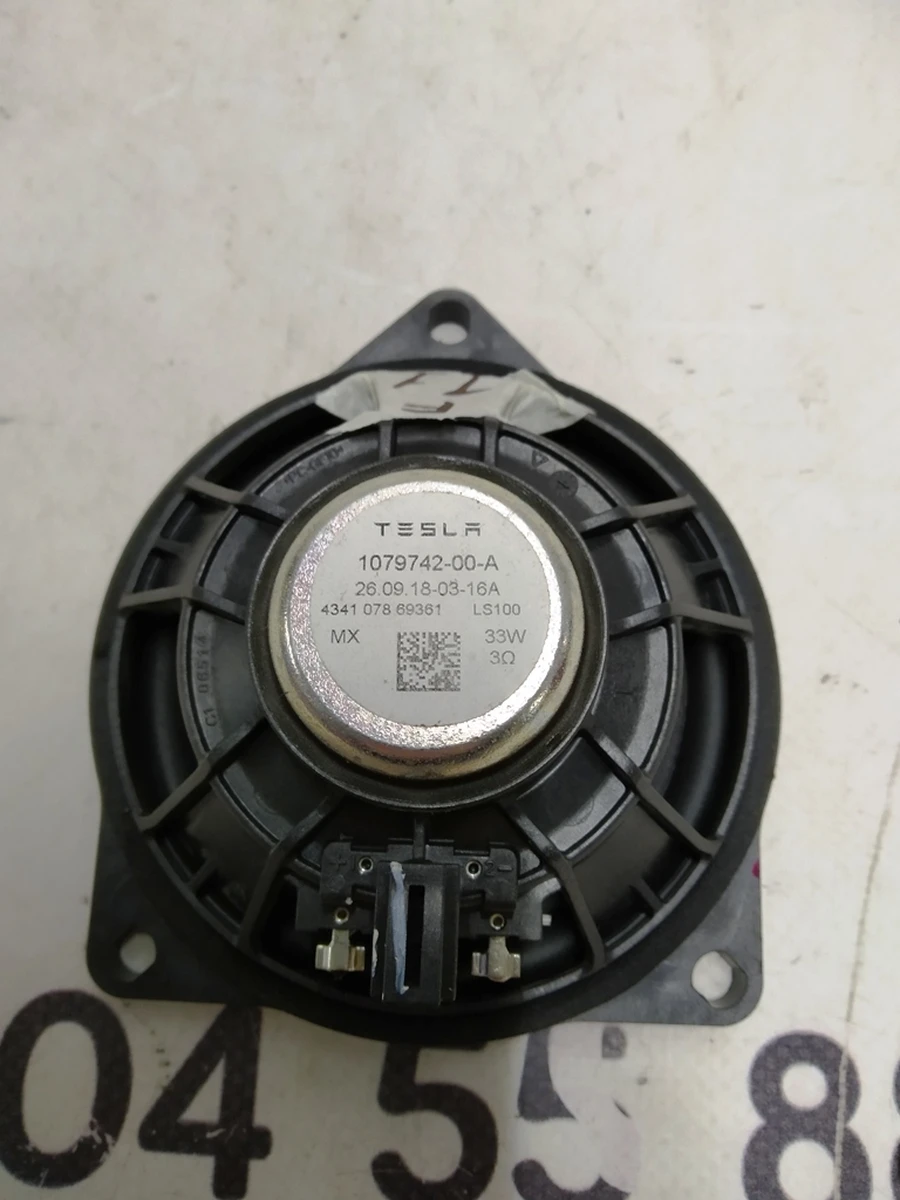 7 Динамік аудіосистеми FULL RANGE 100MM 33 W Tesla Model S Feb 2021, Model X Mar 2021, Model 3, Model 3 Jan 2024, Model Y, Model Y Feb 2025 1079742-00-A