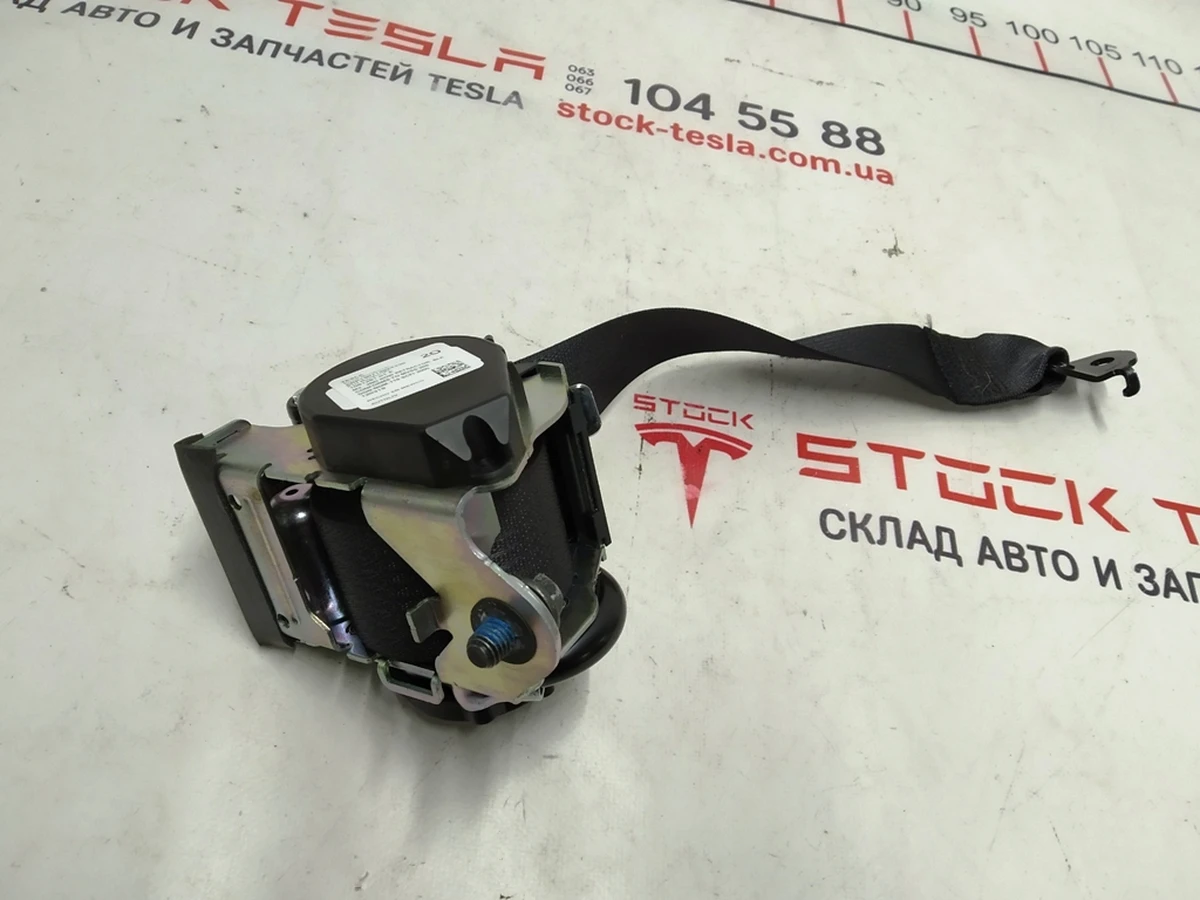 1 SECOND ROW - SEAT BELT RETRACTOR ASSEMBLY - BLACK Tesla model 3 1081281-01-F