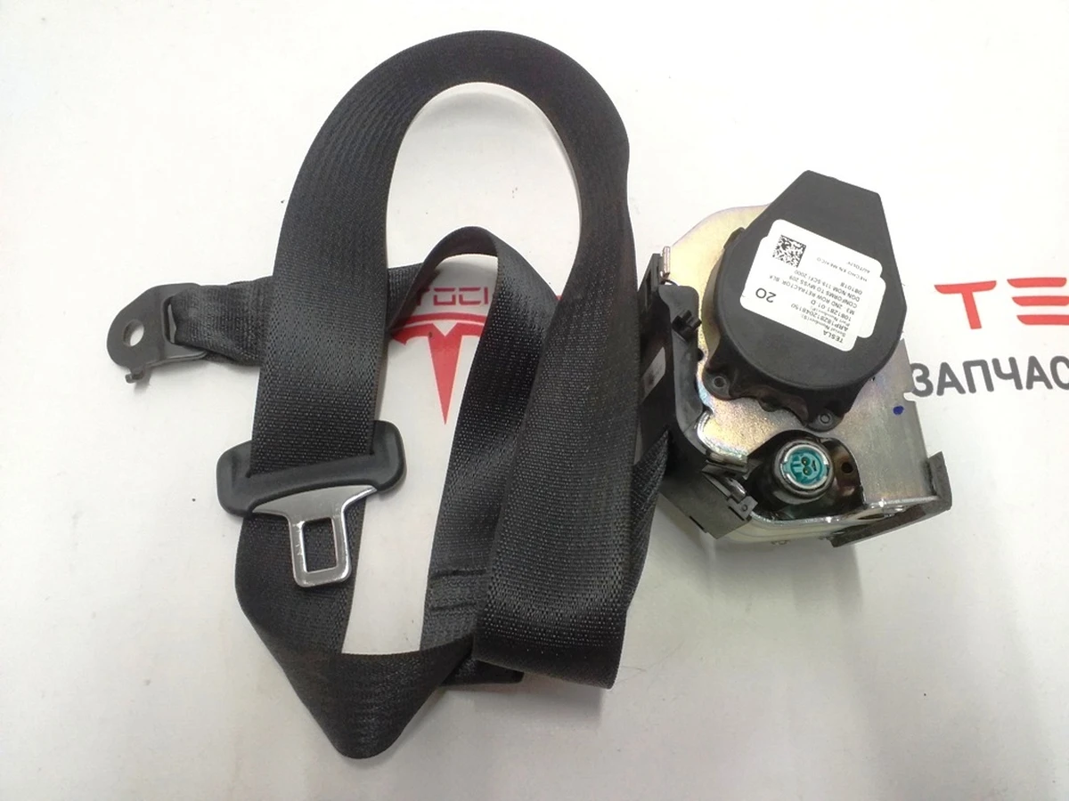 1 Ремінь безпеки 2-го ряду сидінь лівий правий BLACK із пошкодженням Tesla model 3 1081281-01-F