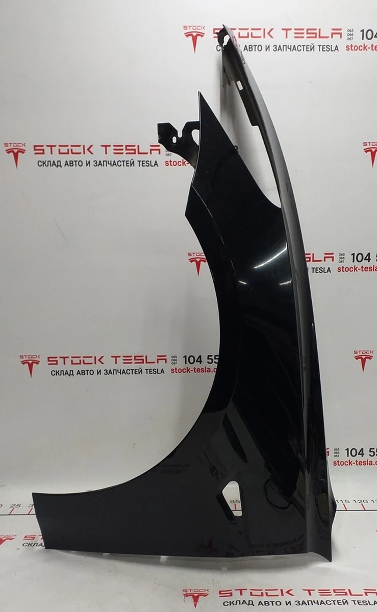 1 Крыло переднее левое SOLID BLACK-PBSB Tesla model 3 1081401-01-D