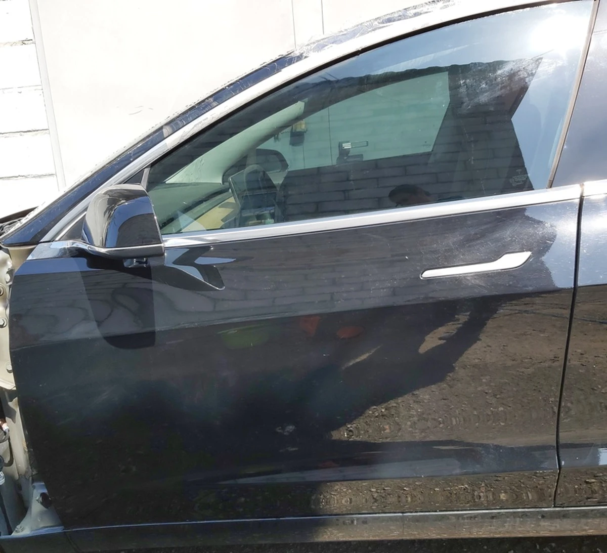 3 Дверь передняя левая PPSB в сборе Tesla model 3 1081421-E0-C