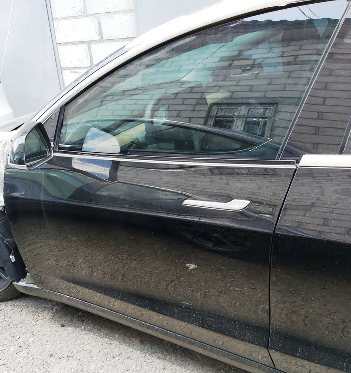 3 Дверь передняя левая PPSB в сборе Tesla model 3 1081421-E0-C