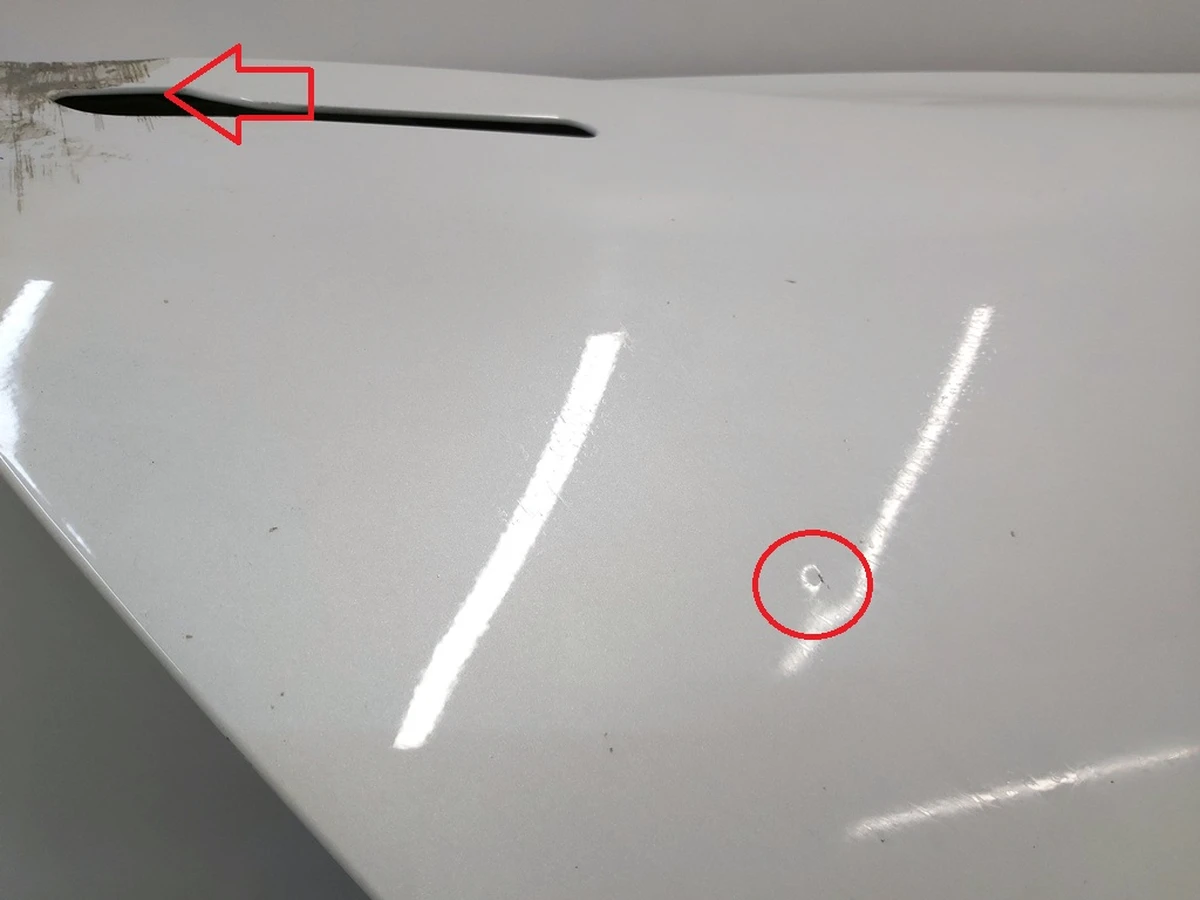 9 Двері задні права (метал) PPSW у зборі з ущільнювачем (з пошкодженням) Tesla model 3 1081440-E0-C