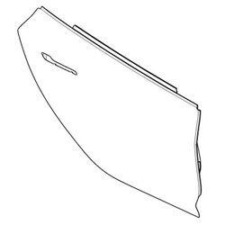 9 Двері задні права (метал) PBSB Tesla model 3 1081440-E0-C