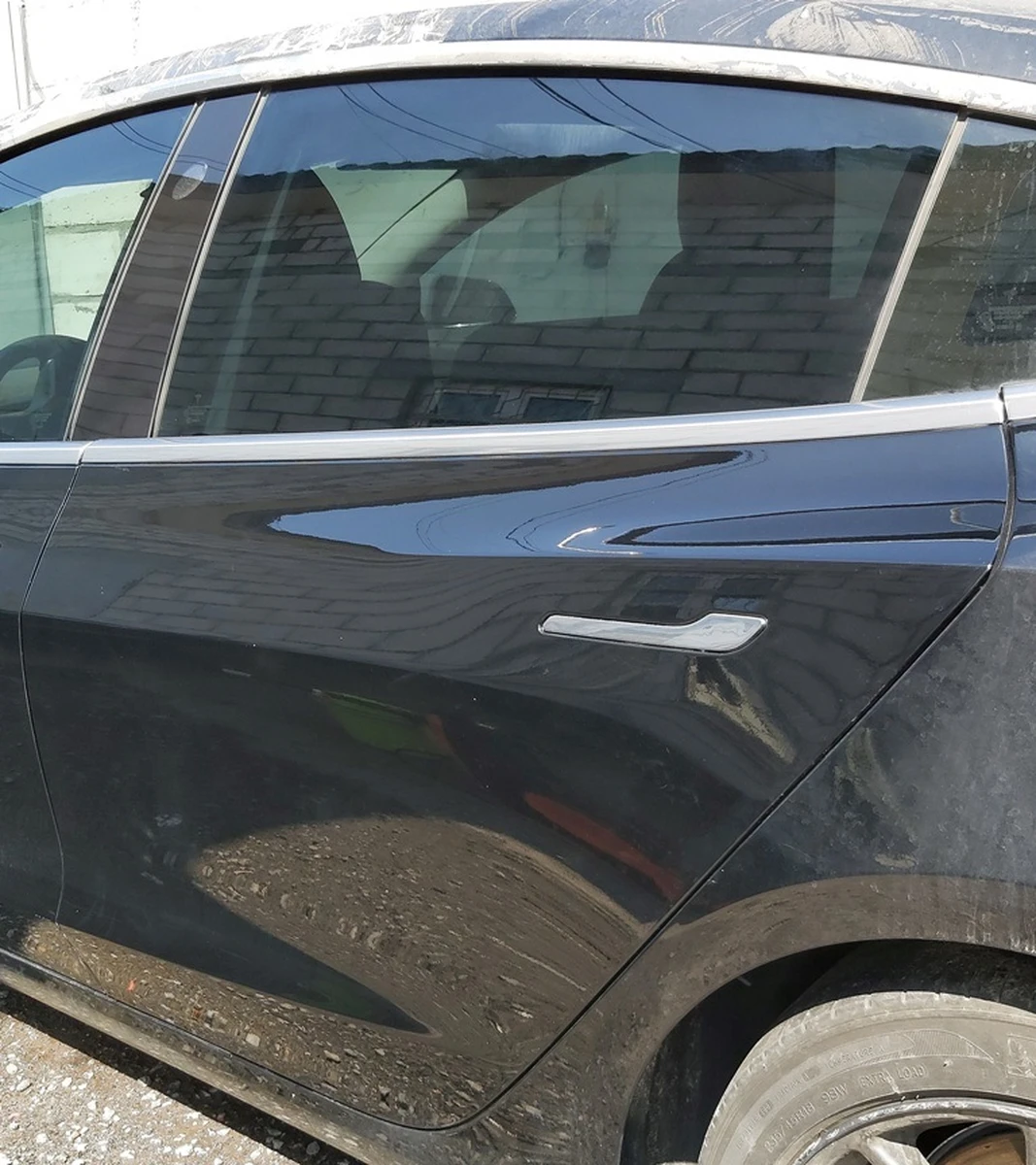 7 Двері задні ліві PBSB в зборі Tesla model 3 1081441-01-C