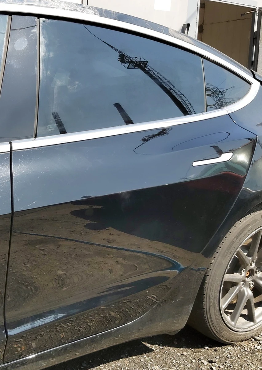 Дверь задняя левая PBSB в сборе Tesla model 3 1081441-01-C