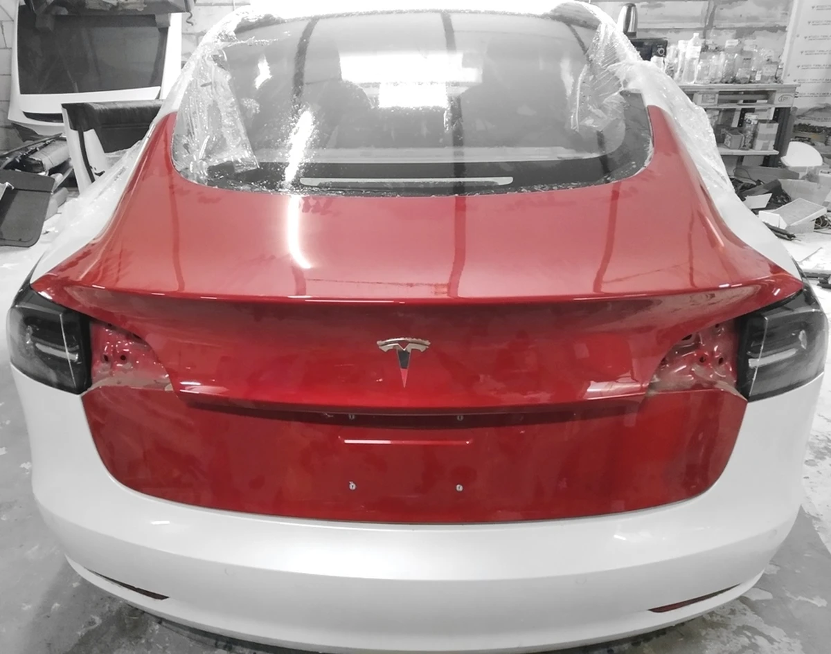 11 Крышка багажника (ляда) металл PPMR Tesla model 3 1081460-E8-D