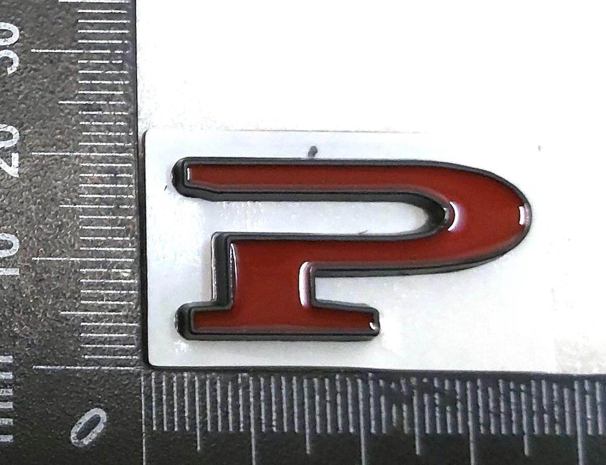 Емблема "P" кришки багажника RED BLACK Tesla model S, model S REST, model X 1083138-00-B