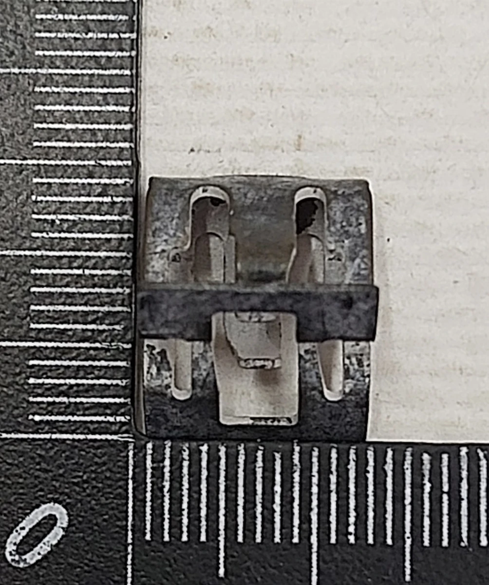 8 Clip metal trim for decorative passenger seat, lower left {MX_MSR} 1083456-00-A