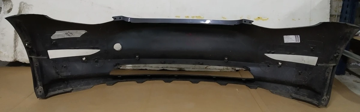 1 Бампер передний PMNG в сборе с кронш. креп. парктр., противотум. фар и подкрылков (тюнинг - карбоновая губа) (с повреж.) Tesla model 3 1084168-S4-E