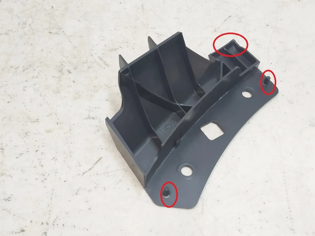 2 REINF - Fascia front center upper to FEM RH, M3 (fixed) Tesla Model 3 1084170-00-B