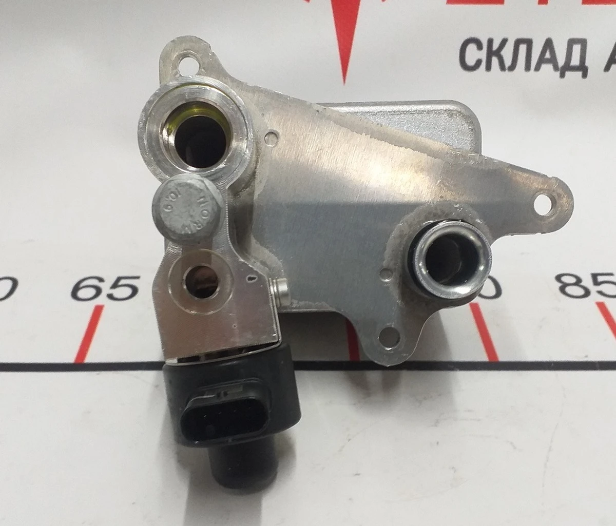 2 Heat exchanger/chiller (CHILLER) assembly with valve needle positioner (magnetic type) Tesla model 3 1133855-00-B