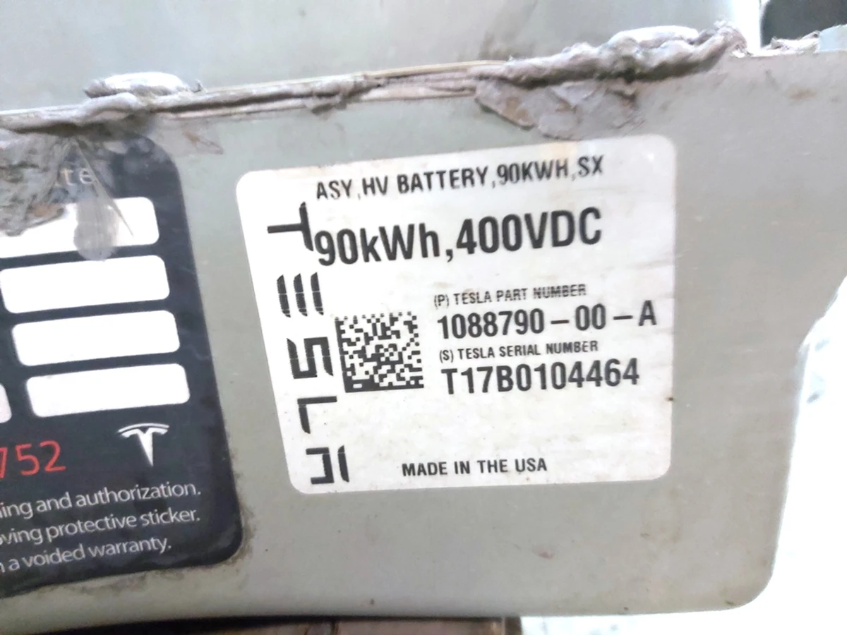 1 Основна батарея 90 kWh SX Tesla model S REST, model X 1088790-00-A