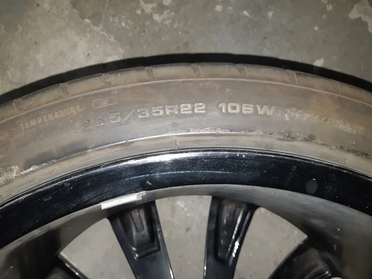 3 Колесо заднє у зборі 22x10 TURBINE BLACK Tesla model X 1089366-00-C