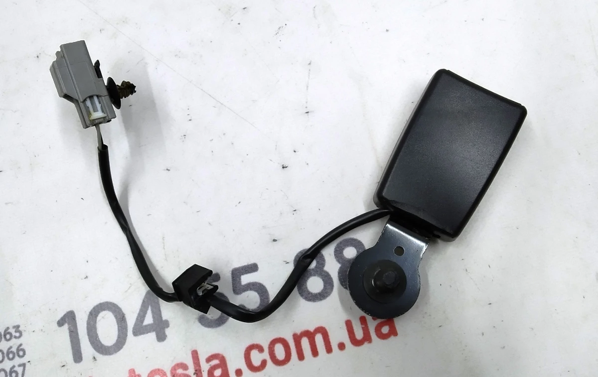 3 Замок ремня безопасности 2-го ряда сидений 60/40 левый (BLACK) Tesla model X 1089738-05-B