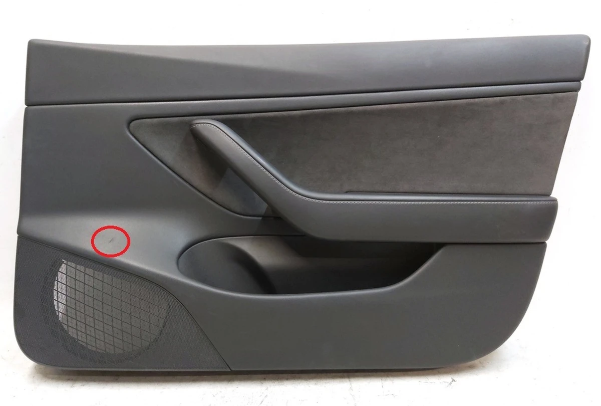 14 Карта двері передньої правої PREM BLACK з пошкодженням Tesla model 3 1090411-01-I