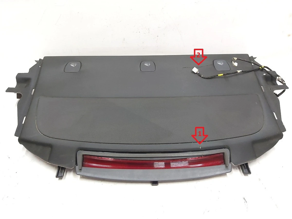 3 Полиця багажного відсіку верхня у зборі з пошкодженням Tesla model 3 1128021-00-E