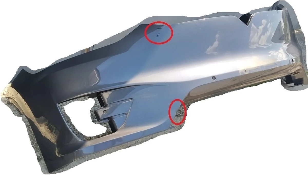 1 Бампер передній MIDNIGHT SILVER METALLIC PMNG із пошкодженням Tesla Model X 1091879-S4-A