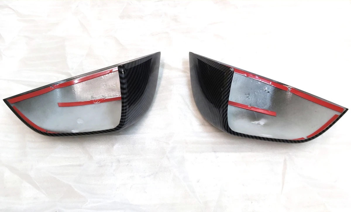 3 Комплект накладок дзеркал зовнішніх на шкаралупу Carbon Fiber Tesla model 3 1092290-1092292