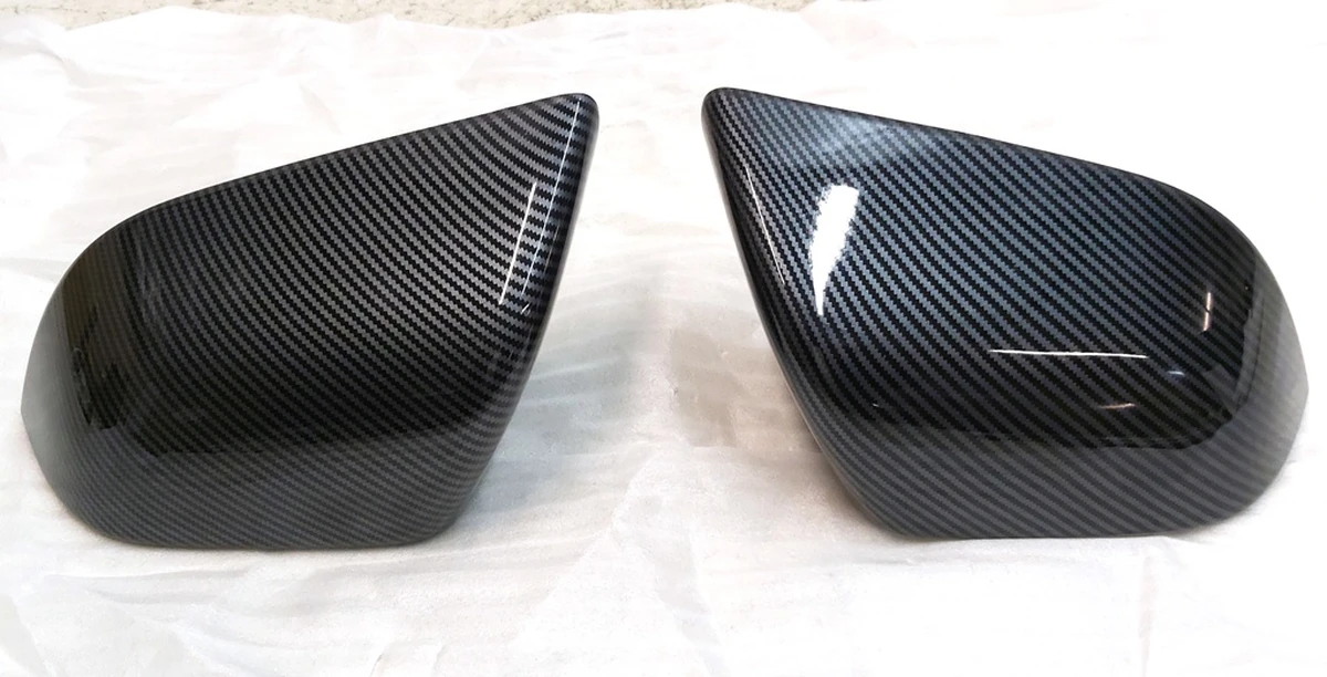 3 Set of exterior mirror covers for shell Carbon Fiber Tesla model 3 1092290-1092292