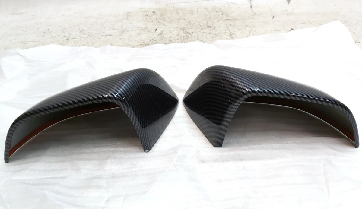 3 Set of exterior mirror covers for shell Carbon Fiber Tesla model 3 1092290-1092292