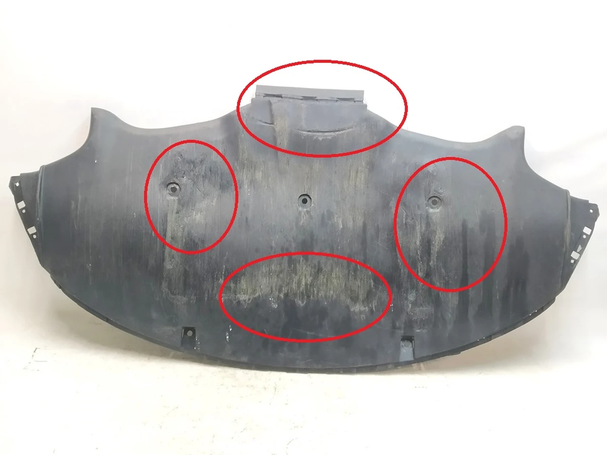 1 Диффузор бампера заднего нижний (восстановленный) Tesla Model 3 1135410-00-A