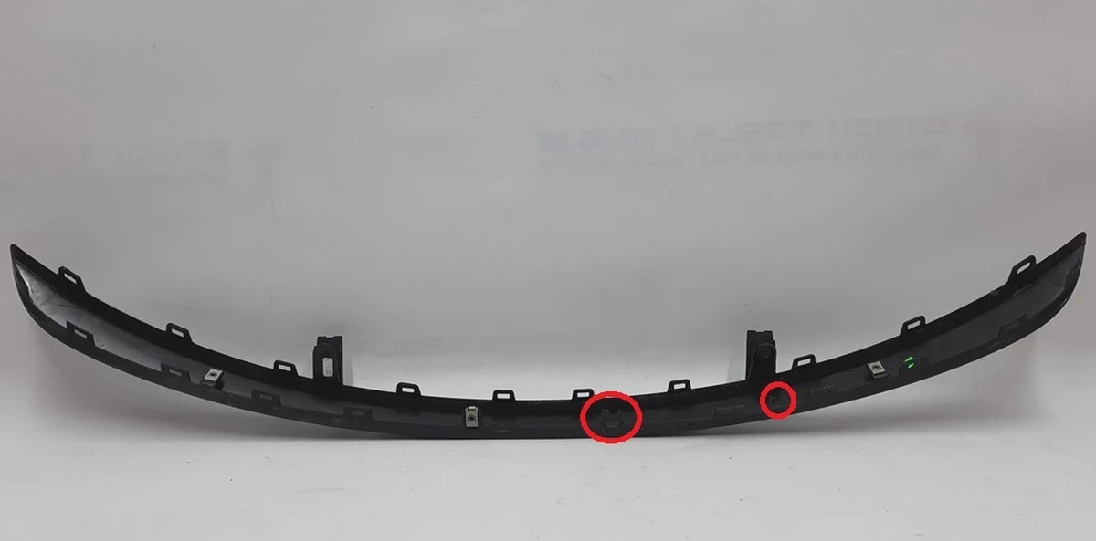12 Rr Fascia, Lower, Assy structural (lip) with damage Tesla model 3 1103035-00-D