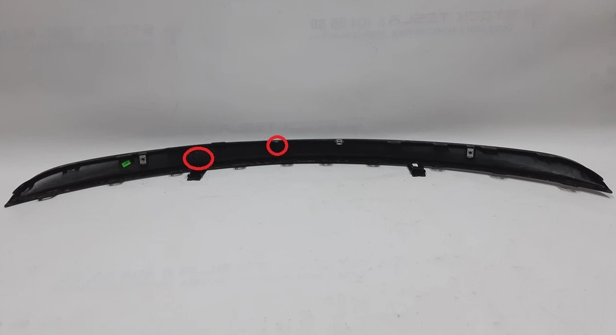 12 Rr Fascia, Lower, Assy structural (lip) with damage Tesla model 3 1103035-00-D