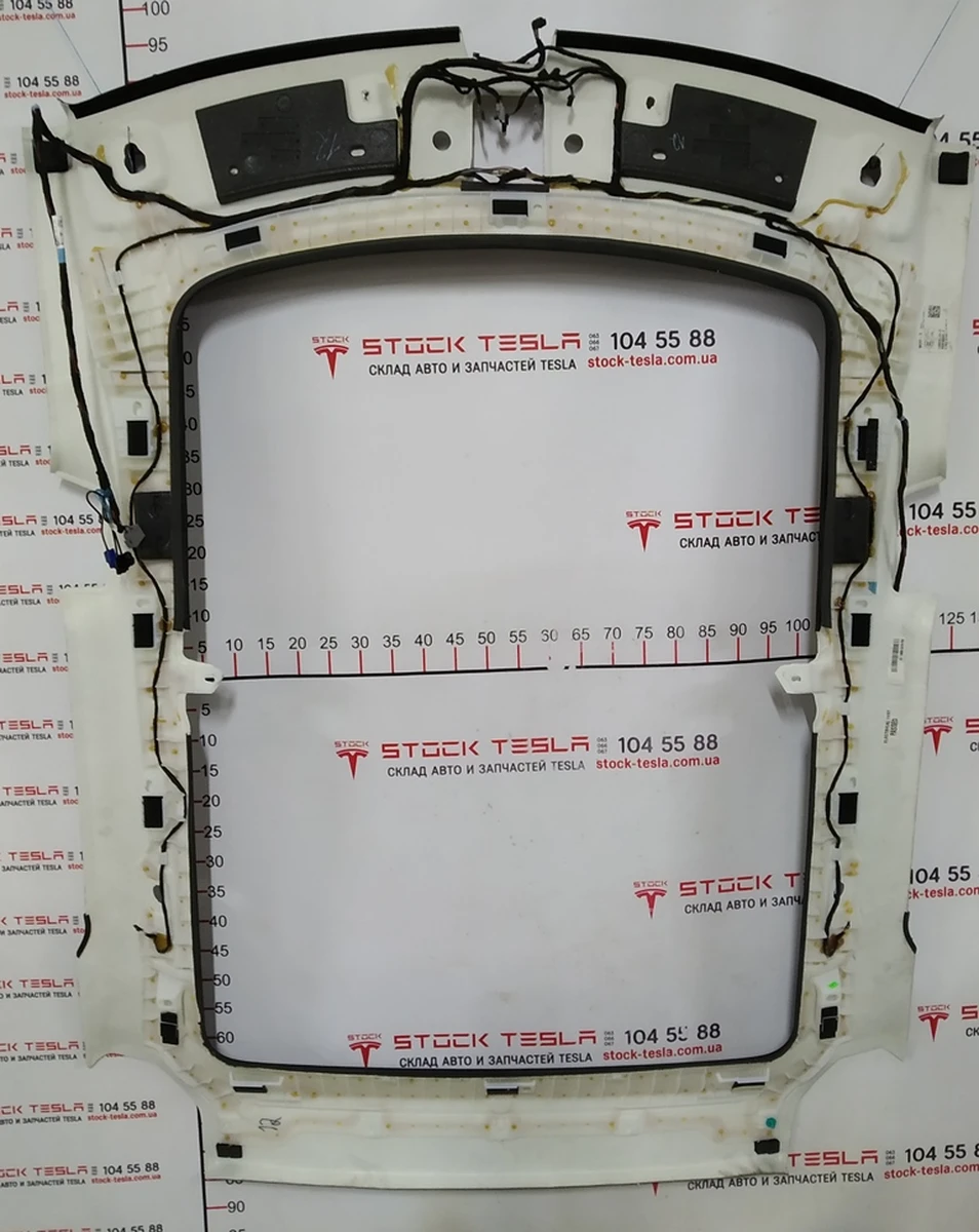 2 Panoramic roof headlining PROVIDENCE BLK Tesla model S REST 1106015-S4-H