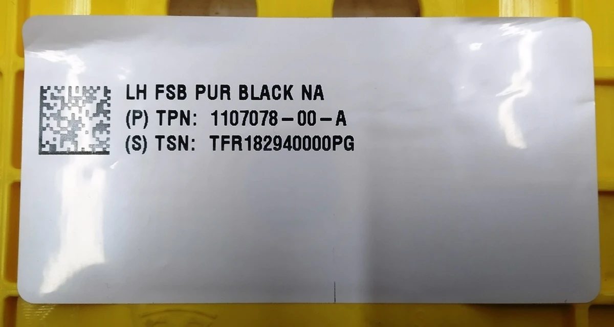 5 1st row seat lumbar adjustment mechanism without compressor and control unit Tesla model 3 1118494-00-F