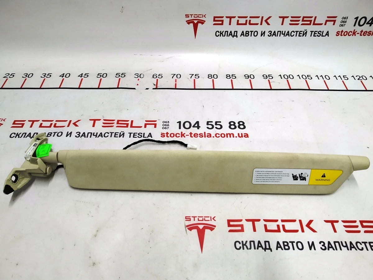 2 Козырёк солнцезащитный правый ALCANTARA FOG US Tesla model X 1108418-87-E