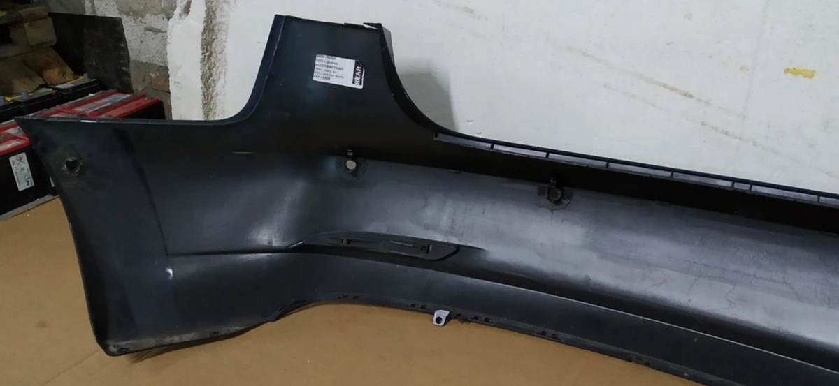 1 Rear bumper for 6 parking sensors assembly with parking sensors mounting brackets DEEP BLUE METALLIC-PPSB (small scratches) Tesla model 3 1108905-S5-A