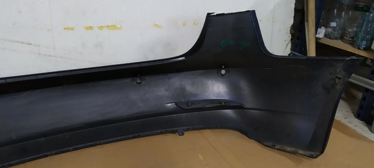 1 Rear bumper for 6 parking sensors assembly with parking sensors mounting brackets DEEP BLUE METALLIC-PPSB (small scratches) Tesla model 3 1108905-S5-A