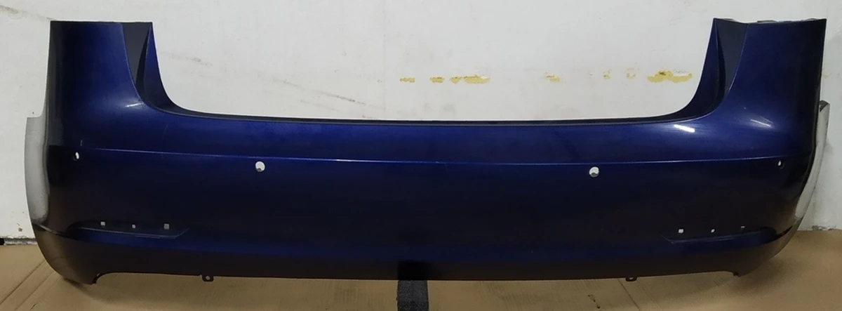 1 Rear bumper for 6 parking sensors assembly with parking sensors mounting brackets DEEP BLUE METALLIC-PPSB (small scratches) Tesla model 3 1108905-S5-A