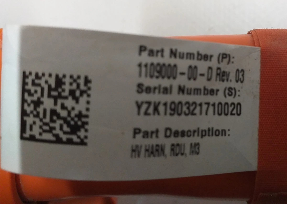 1 ASY,HV HARN,RDU,AWD RWD REV03, REV06 Model 3, Model 3 Jan 2024, Model Y 1109000-00-D