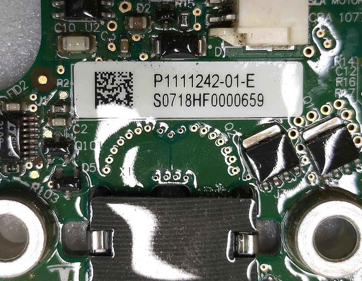 12 Плата пиропатрона основной батареи yellow Tesla Model S REST, Model X 1004635-00-A 1111313-00-E