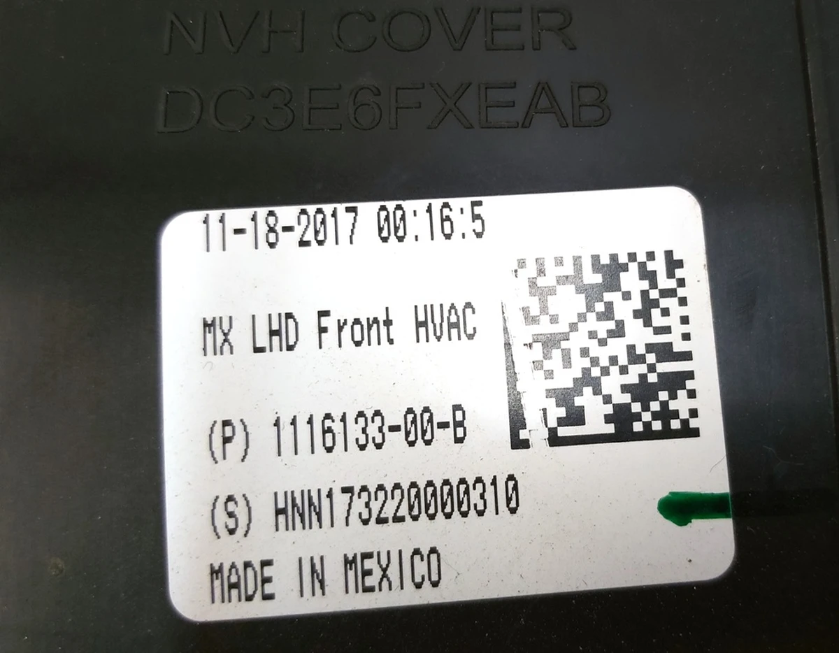 7 Пічка салону в зборі некондиція Tesla model X 1116133-00-C