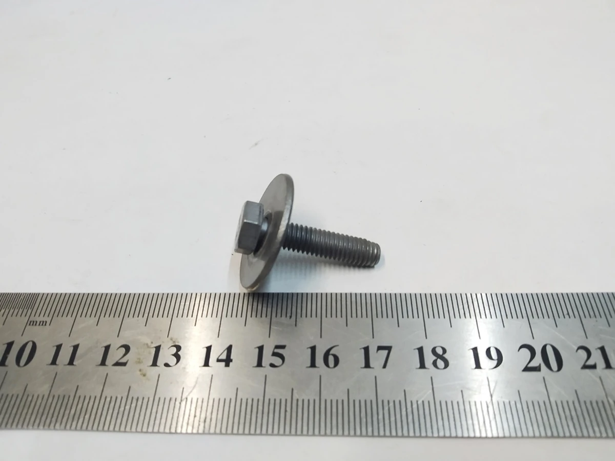 8 Болт с шайбой крепления механизма стеклоочистителя [FL],M6x27,[88],ZNNI,SMAT Tesla model Y 1116646-00-B