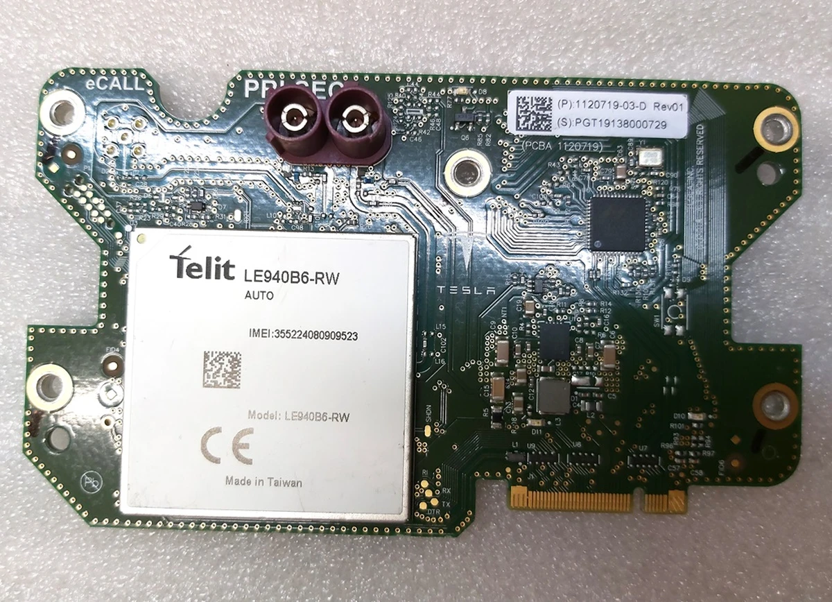 Модем NA (LTE) REV01 Tesla model 3 1120719-01-D