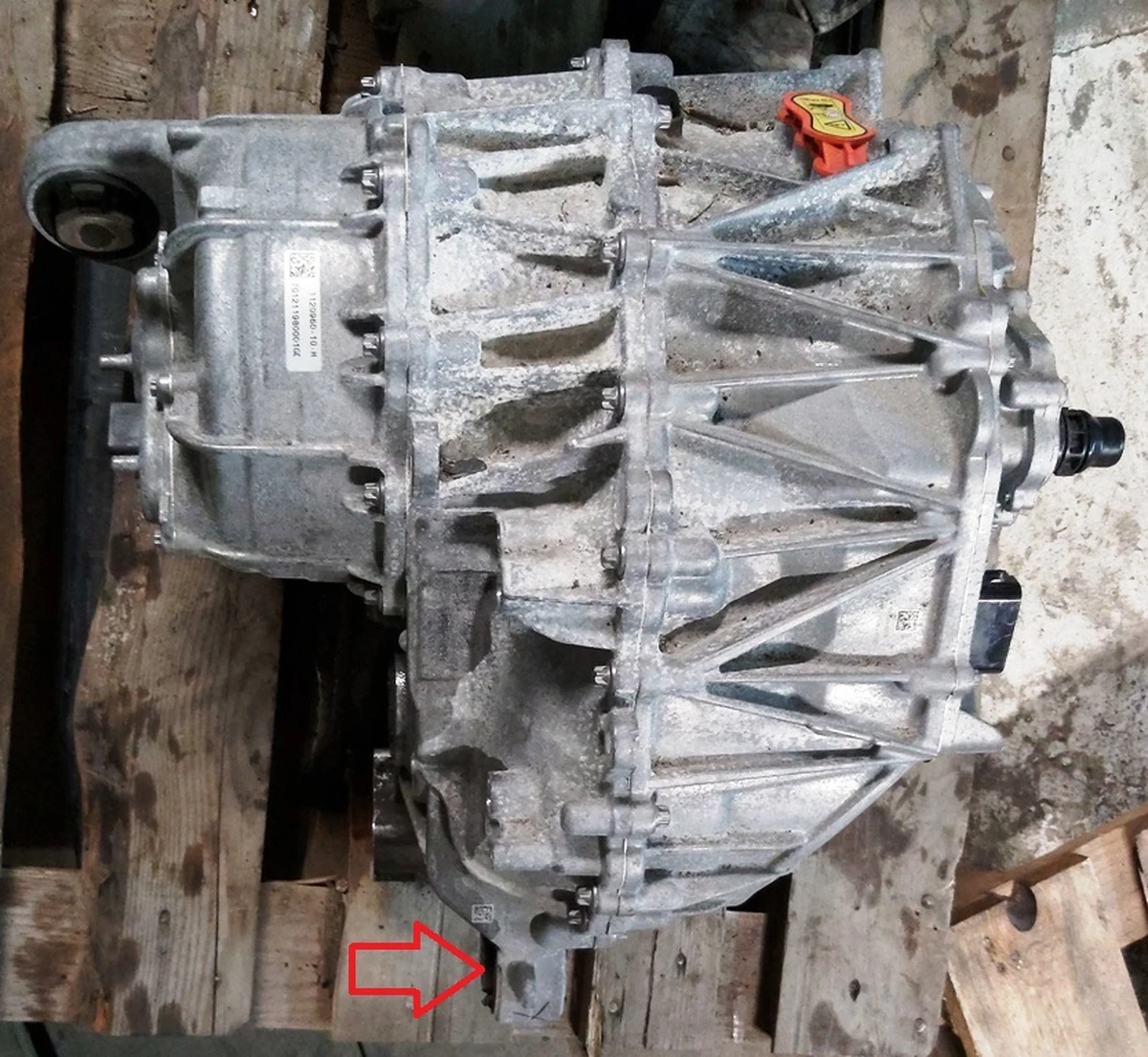 1 ASY,FRONT 3DU,GLOBAL without heat exchanger, oil filter and pump, inverter fittings with damage Tesla model 3, model Y 1120960-10-G