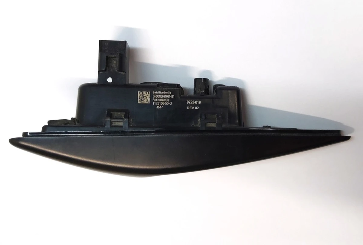 6 Lamp assembly - side repeater camera - LH BLACK Tesla model X, model Y 1125106-50-G