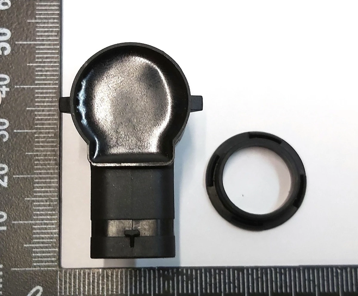 13 Заглушка (муляж) датчика парктроніка АП1.0 2.0 PMNG з кільцем Tesla all models 1127503-12-C