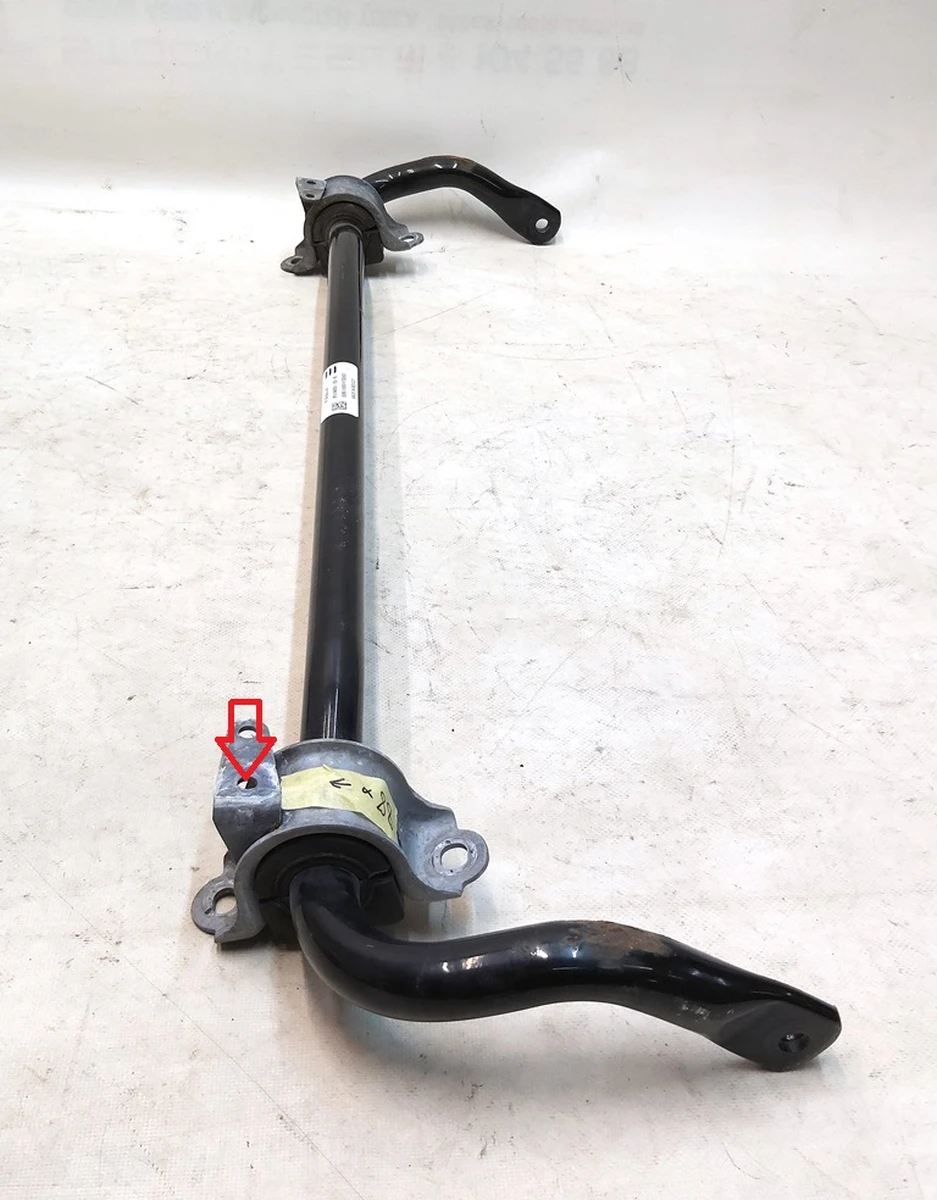 1 FR STABAR ASSY, 29MM x 5.0MM with mounting brackets (brackets) without nut Tesla model 3 1144381-00-B