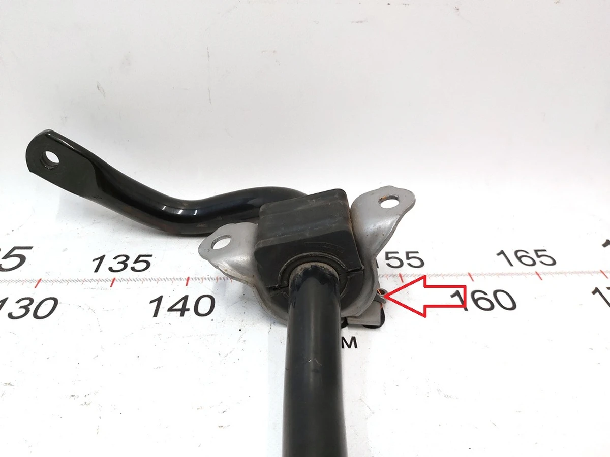 1 Стабілізатор передній 28 мм в зборі з кронштейнами кріплення Tesla Model 3, Model 3 Jan 2024, Model Y 1144387-00-B