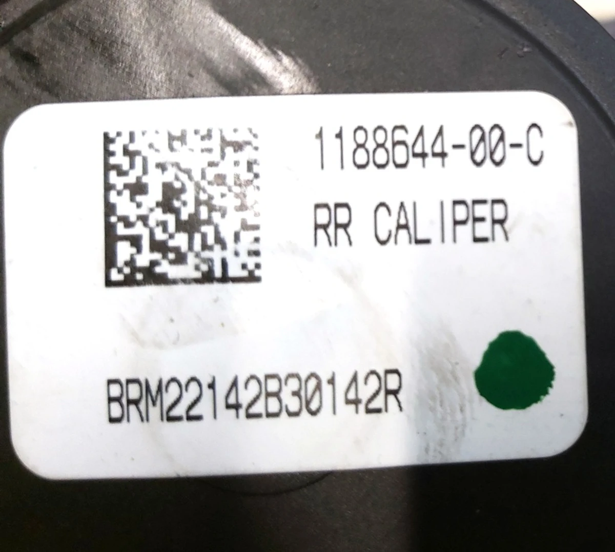 REAR BRAKE CALIPER RH, MODEL Y - PERFORMANCE without brake pads Tesla model Y 1188644-00-C