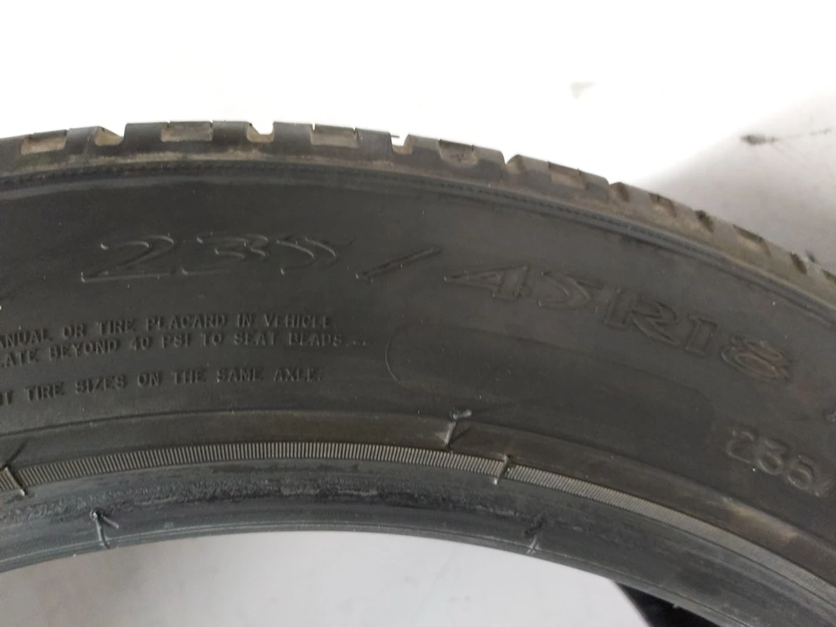 1 Шина 235/45R18 98W EXTRA LOAD MICHELIN PRIMACY MXM4 T0 (5.31mm) Tesla model 3 1234215-00-A