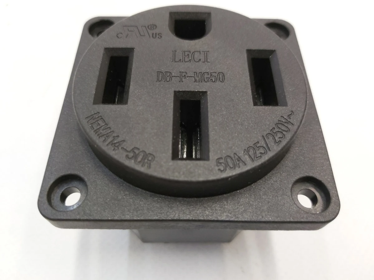 3 High-voltage socket NEMA 14-50R 50A-125 / 250V external for smart adapter 14-50 Gen2 (1099344-00) Tesla all models 14-50R NEMA