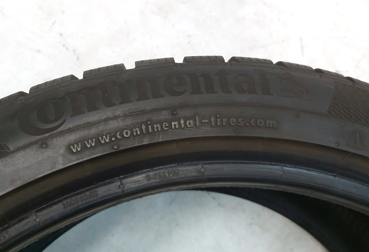 1 Шина 255/40R19 V XL CONTINENTAL WINTER CONTACT data 41/18 (6.10mm) Tesla Model S, Model S REST, Model S Feb 2021 1420241-00-B
