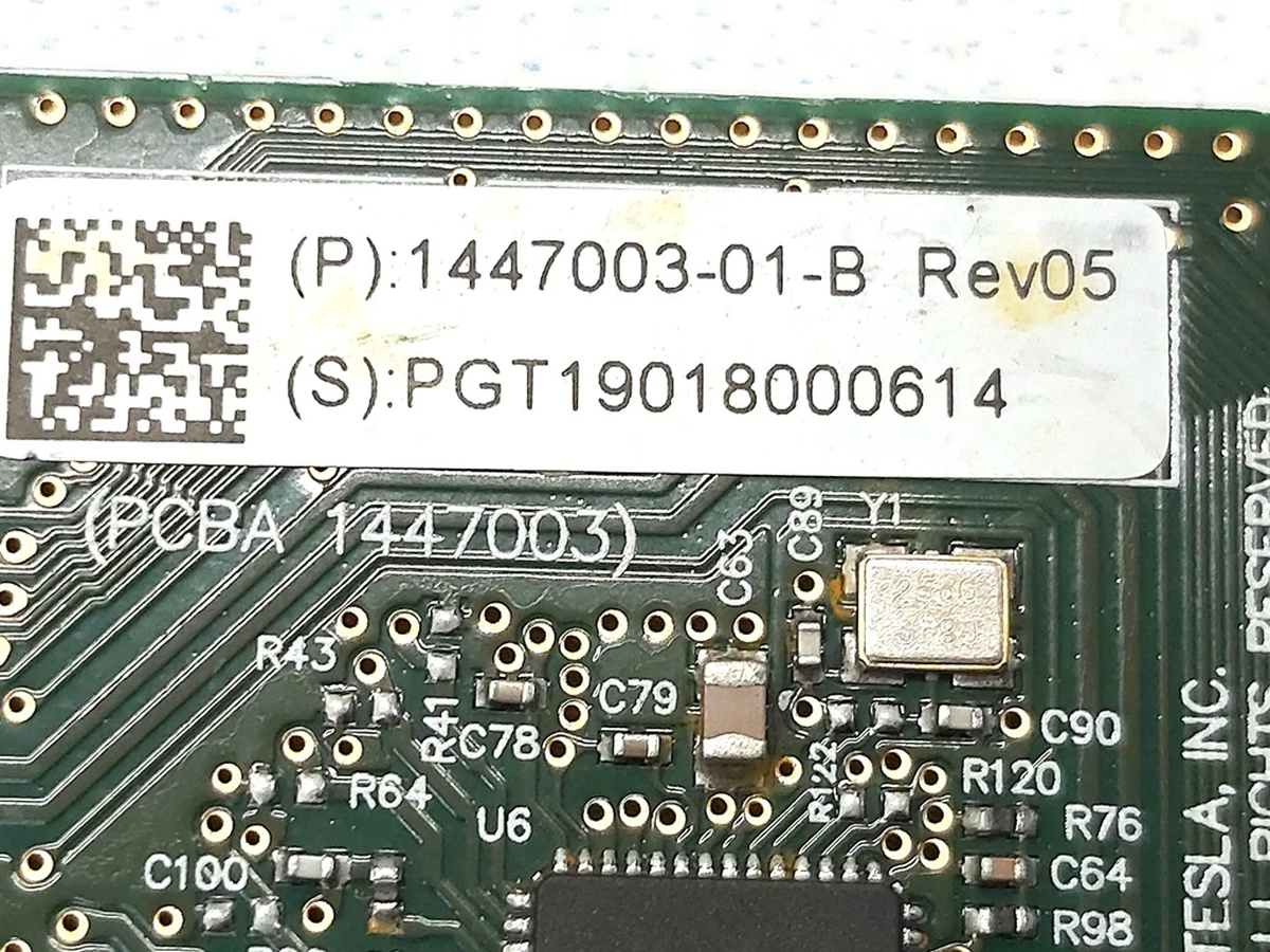 2 PCBA, LTE CONNECTIVITY, UBLOX GPS REV045 TELIT (INTEL) Tesla model S REST, model X, model 3, model Y 1521914-S1-B
